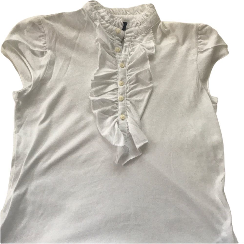 Ralph Lauren Kids ruffle neck tank